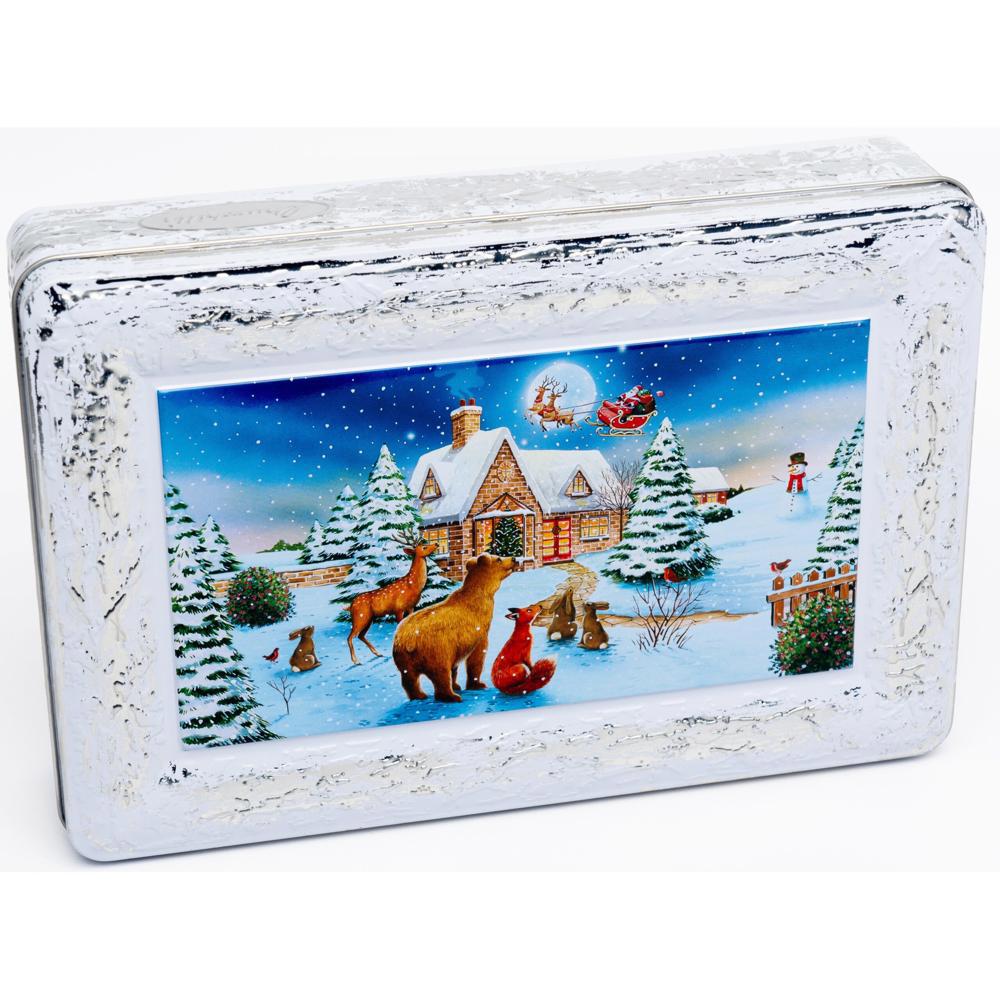 Churchills Home For Christmas Milk Chocolate & Salted Caramel Biscuits Tin 250g
